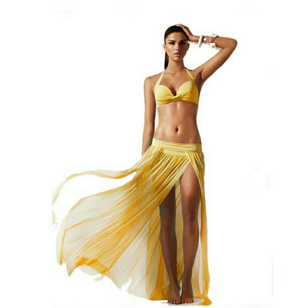 Long Dress Beach long Skirt sheer - Picture 4 of 8